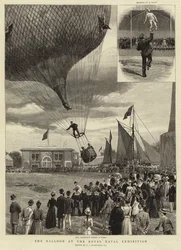 Der Ballon bei der Royal Naval Exhibition
